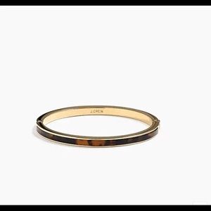 J CREW thin tortoise clamp bracelet
